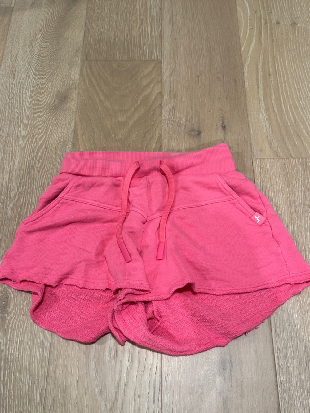 JoyLab Hot Pink Terry Skort with Drawstring